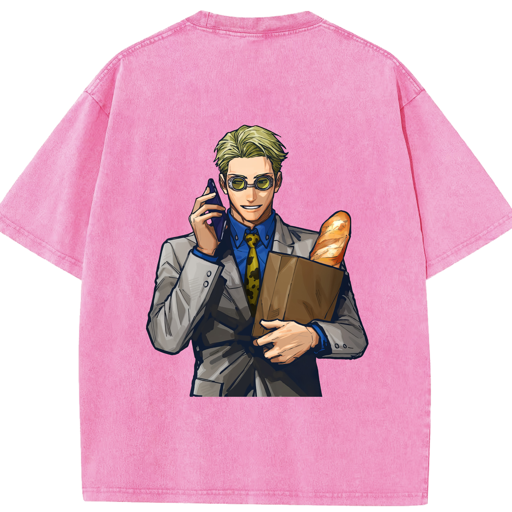 （画像用） 呪術廻戦 Jujutsu Kaisen 綿100% ヴィンテージ風 半袖Tシャツ（背面プリント）